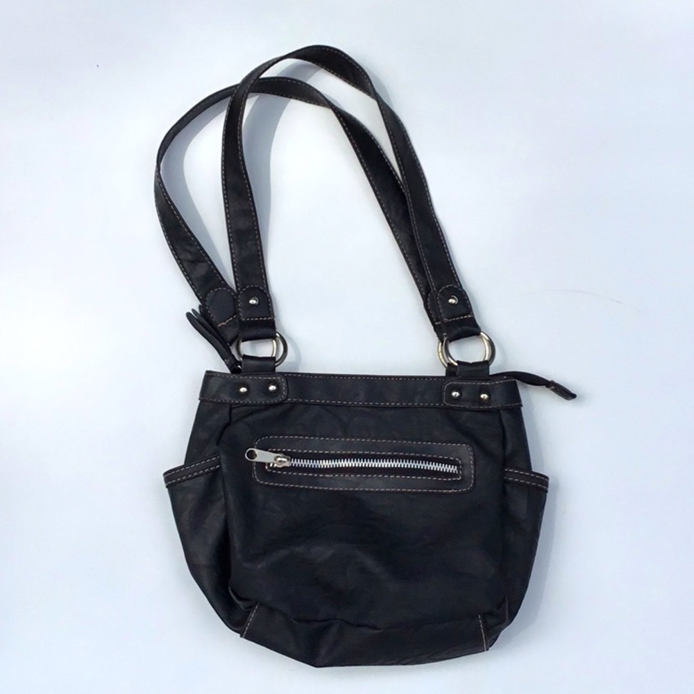 Vegan leather mini hobo